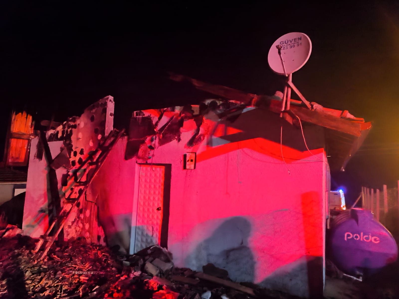 İbik köyünde yangın