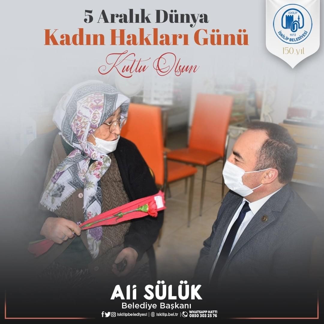 BAŞKAN SÜLÜK “KADIN HAKLARI GÜNÜ’NÜ” KUTLADI