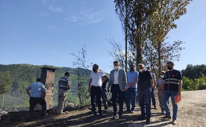 ELİGÜL; “YANGINZEDE AİLEMİZİN YANINDAYIZ” 