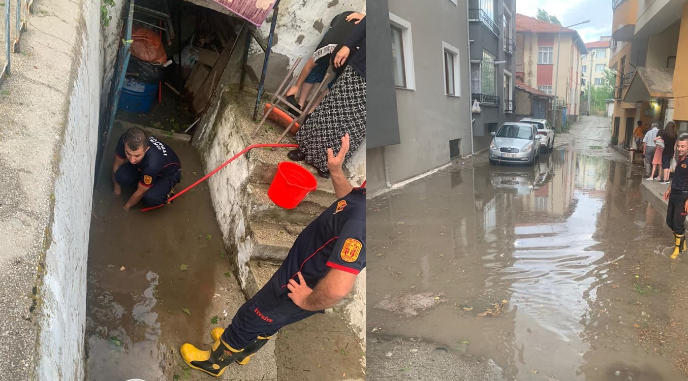  YOĞUN YAĞIŞLARDA TÜM İMKÂNLAR SEFERBER EDİLDİ