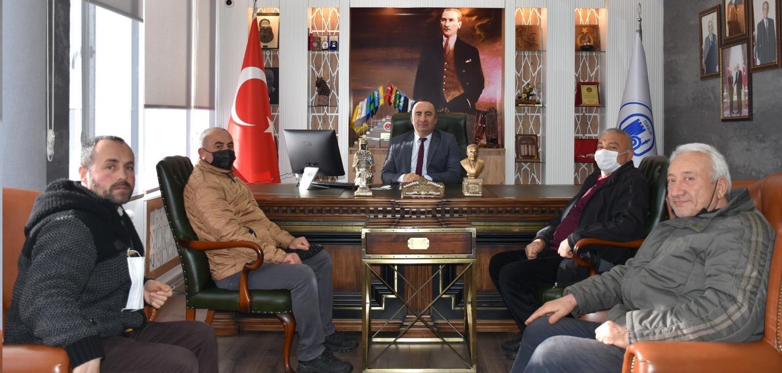 BELEDİYE BAŞKANINA TEŞEKKÜR ZİYARETİ