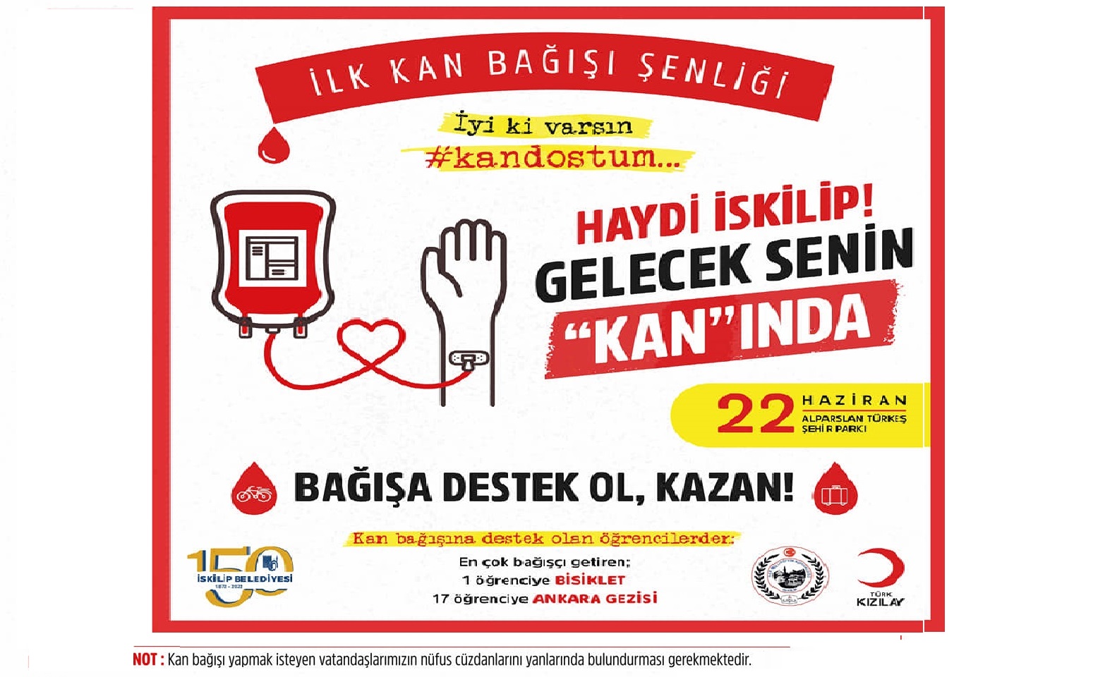 KAN BAĞIŞ ŞENLİĞİ 22 HAZİRAN’DA BAŞLIYOR