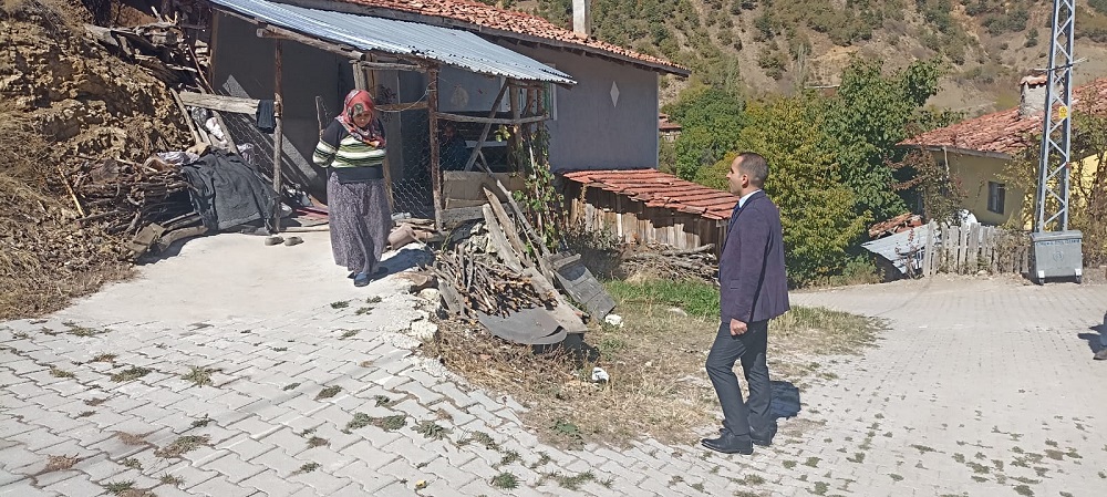 Kaymakam Polat Onaç Köyü'nde incelemelerde bulundu