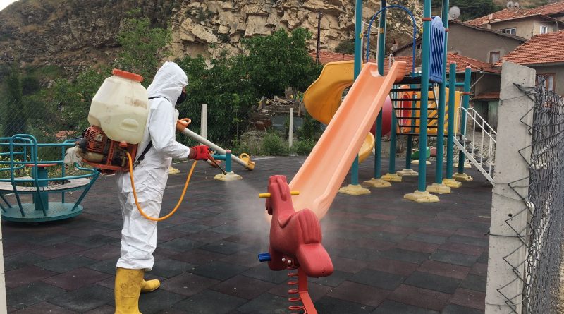 DEZENFEKTE ÇALIŞMASI HIZ KAZANDI 