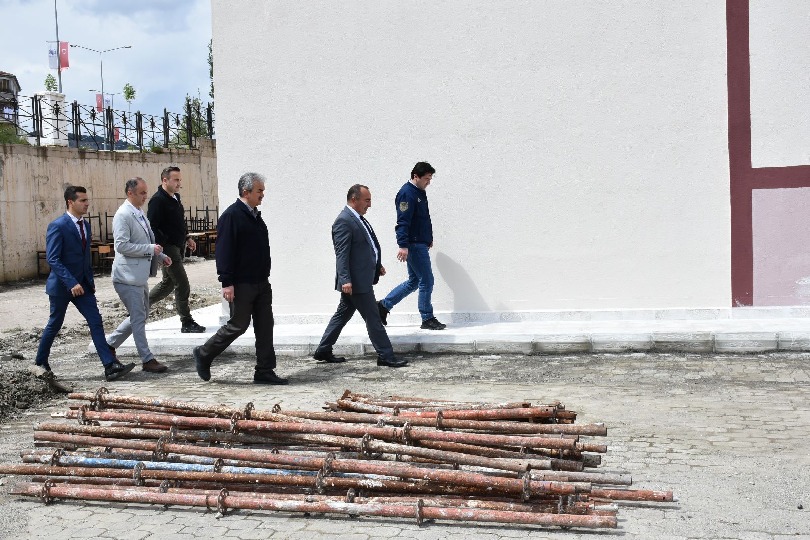 BAŞKAN VE KAYMAKAM İNCELEMELERDE BULUNDU