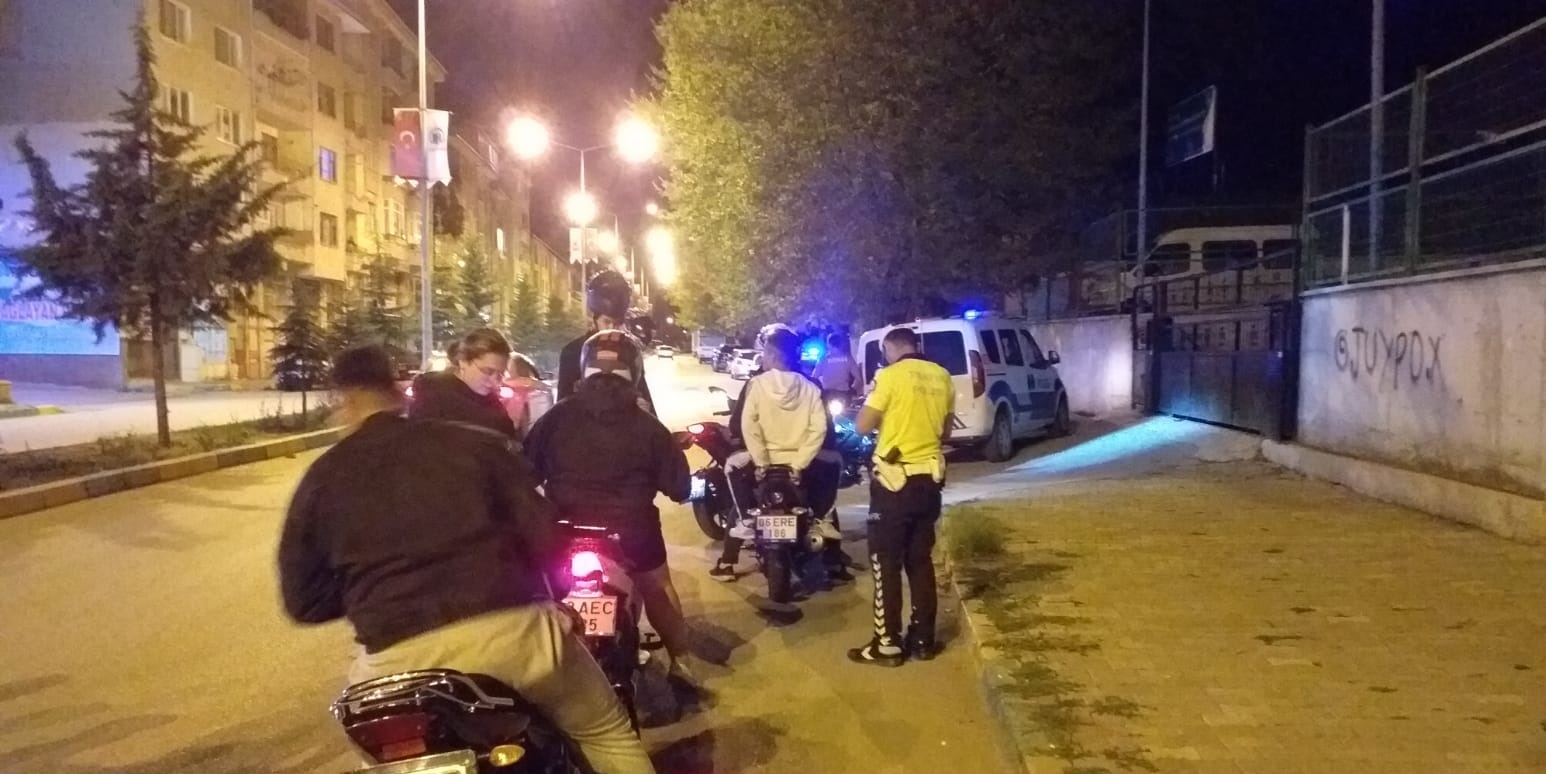 54 Motosiklet sürücüsüne 84 bin 119 lira idari para cezası uygulandı