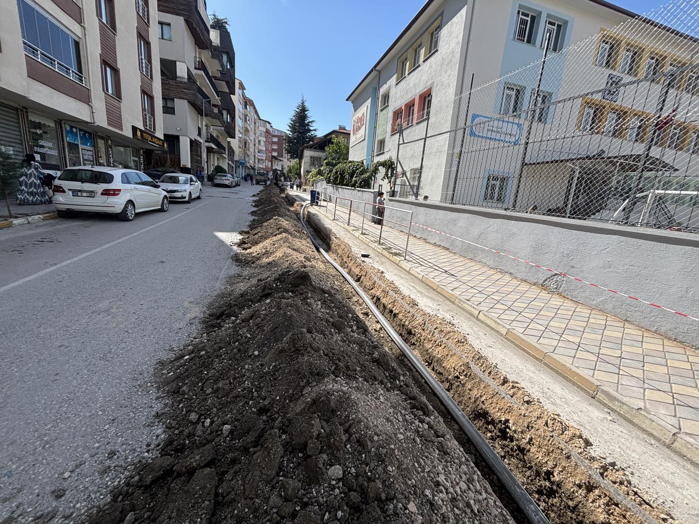 Su isale hattında yenileme çalışması başlatıldı