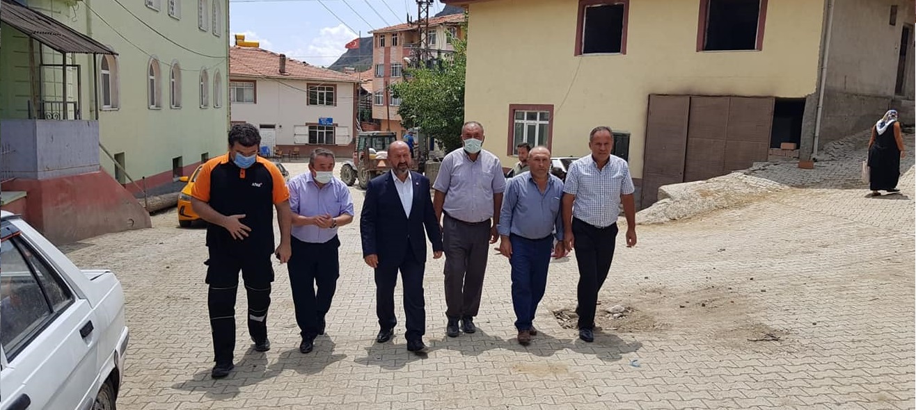 EROL KAVUNCU YANGINZEDE AİLELERİ ZİYARET ETTİ