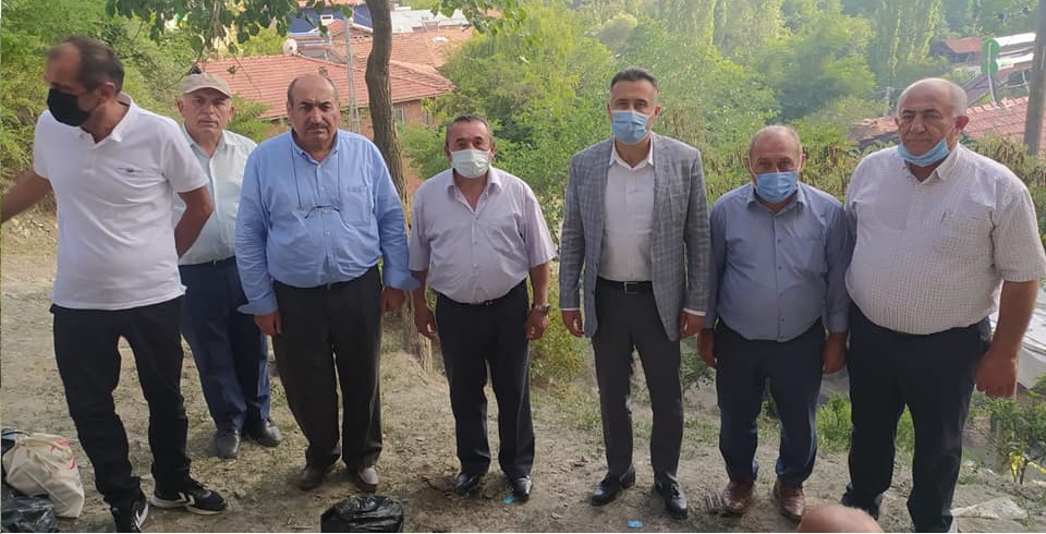 KAYMAKAM ELİGÜL YANGINZEDE AİLEYİ ZİYARET ETTİ
