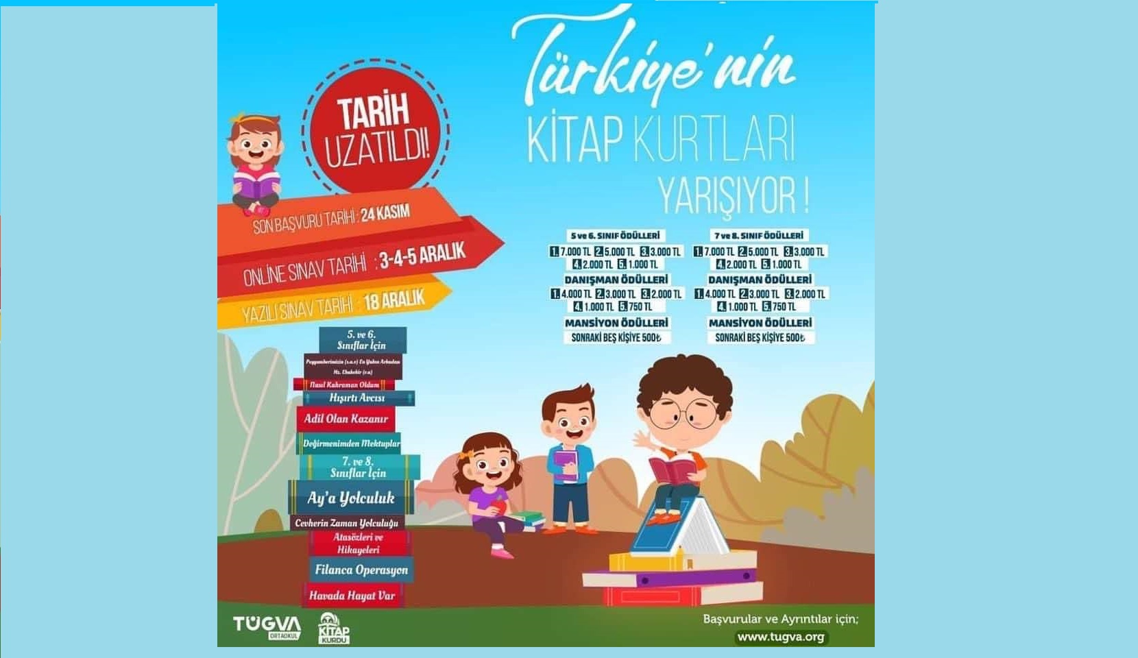 TÜGVA'DAN KİTAP KURDU PROJESİ