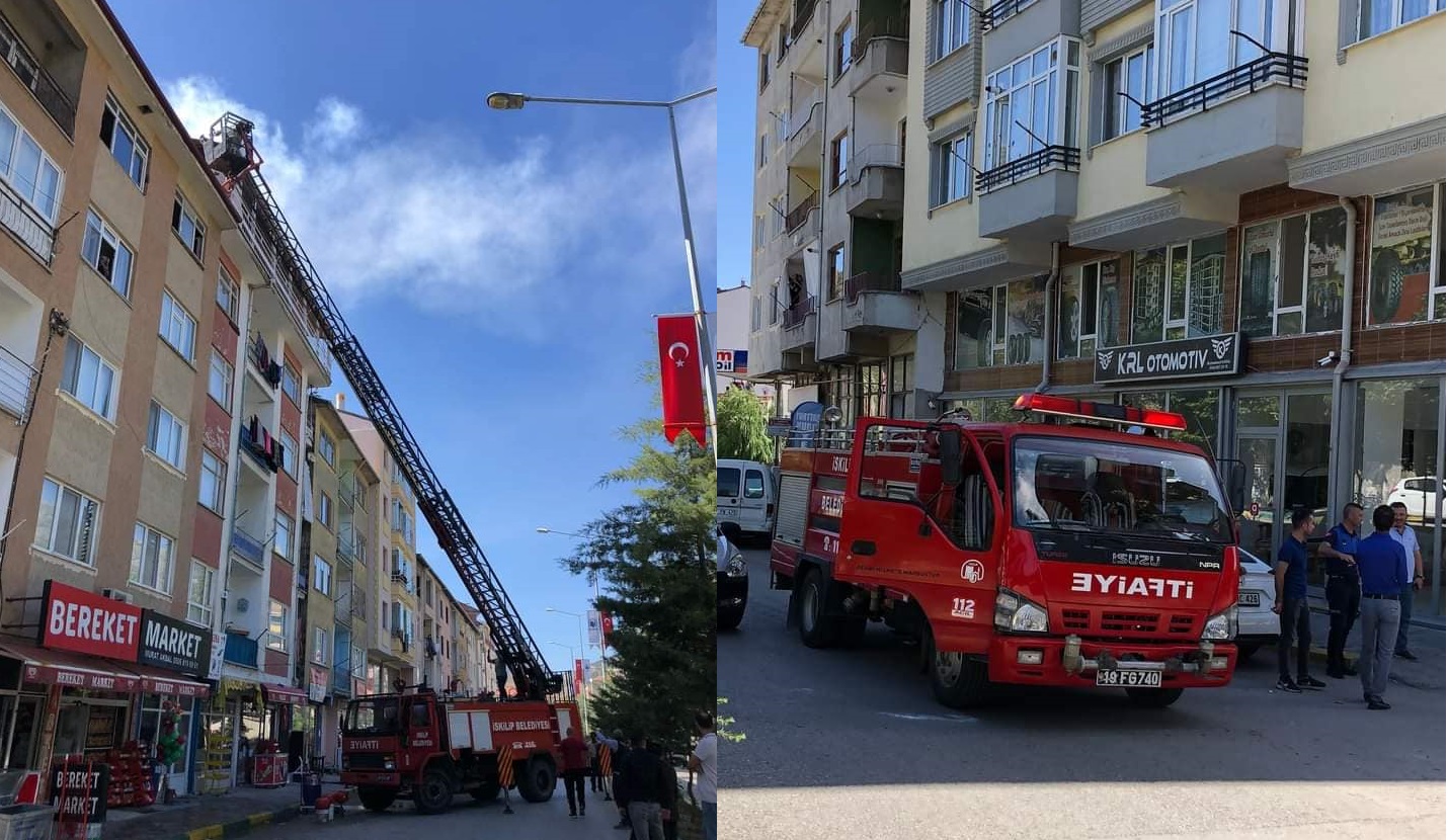 YANGIN KISA SÜREDE KONTROL ALTINA ALINDI.