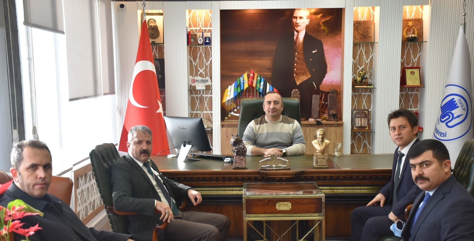 SENDİKACILARDAN BAŞKAN SÜLÜK’E ZİYARET