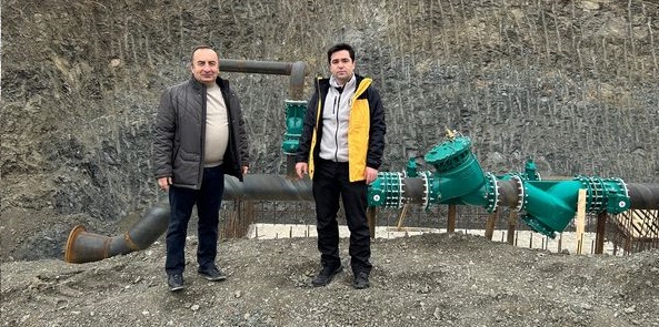 BAŞKAN VE KAYMAKAM YAPIMI DEVAM EDEN PROJELERİ İNCELEDİLER