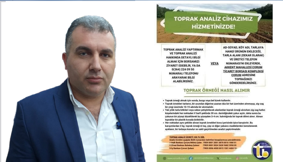 TOPRAK TAHLİL LABORATUVARI İSKİLİP’E GELİYOR